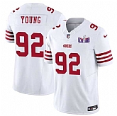 Men & Women & Youth San Francisco 49ers #92 Chase Young White 2024 F.U.S.E. Super Bowl LVIII Patch Vapor Untouchable Limited Jersey,baseball caps,new era cap wholesale,wholesale hats